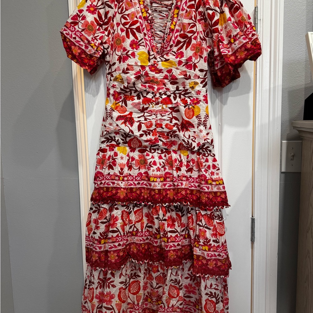 Romantic Orchard Tiered Midi-Dress- Farm Rio🌴✨
